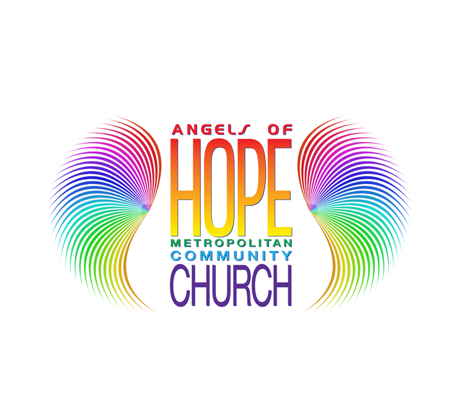 Angels of Hope logo with wings